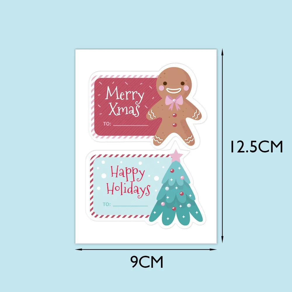 10-40Pcs Merry Christmas Stickers and Labels
