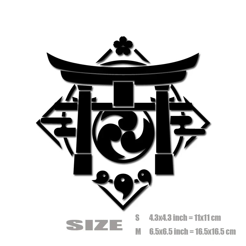 Inazuma Car Stickers: Durable Self-Adhesive Decals