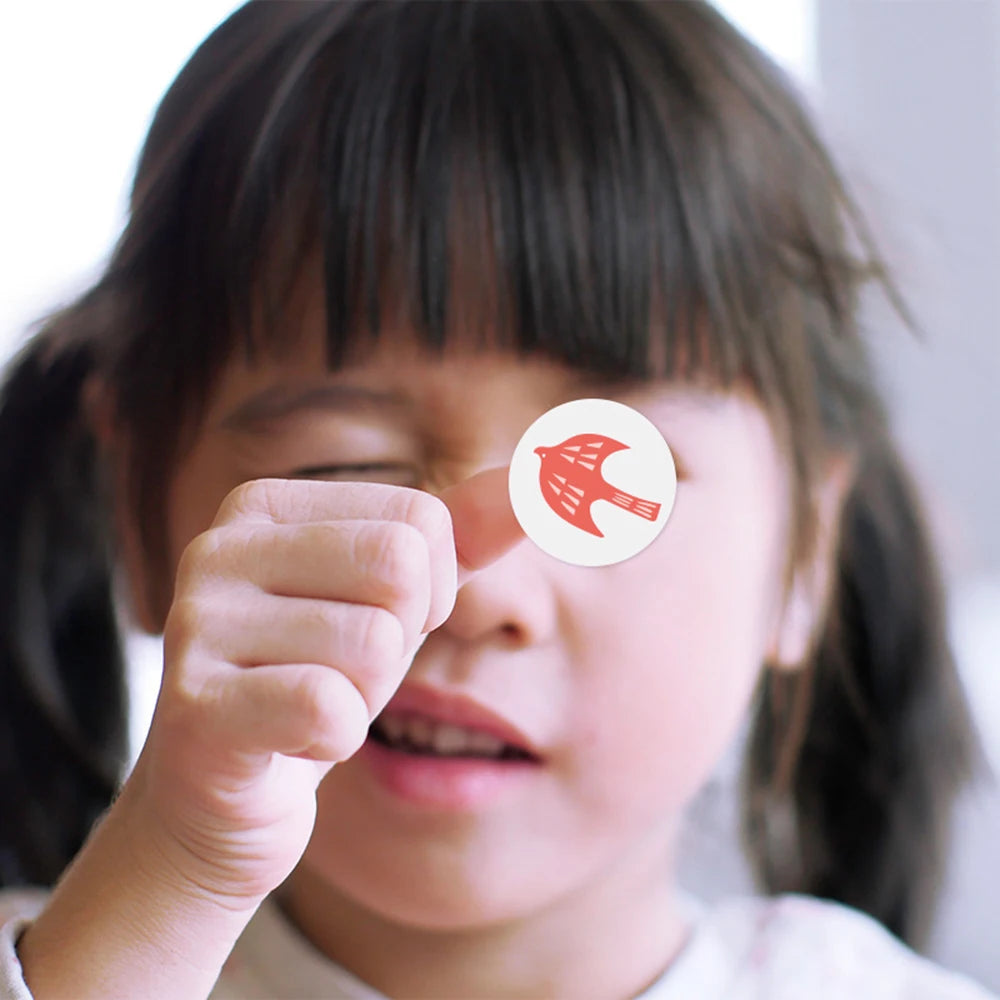 100-500pcs 1inch Cute Cartoon Stickers Round Reward Sticker Adhesive Labels for Classic School Teacher Kids Toy Sealing Lables