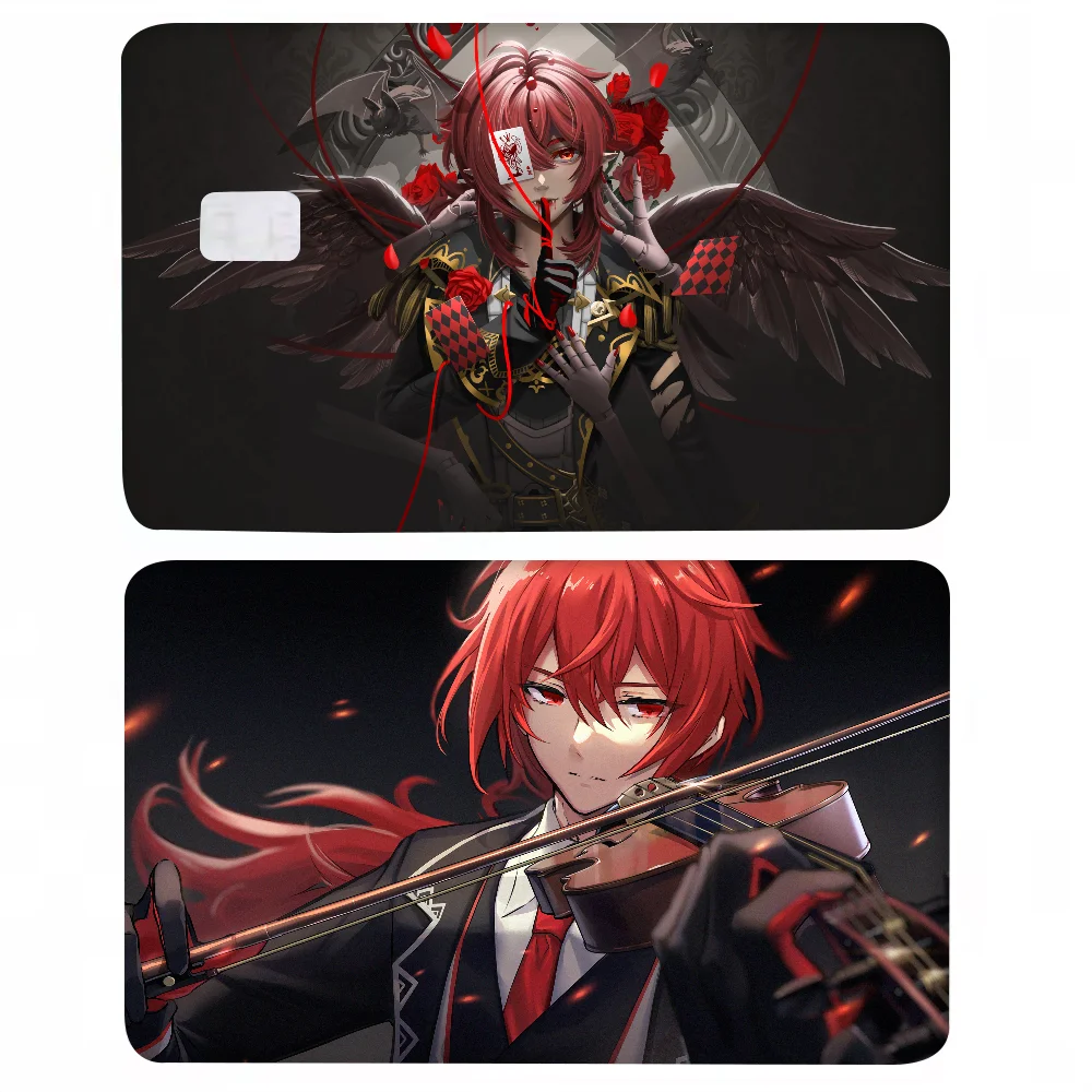 Diluc Genshin Impact Card Skin Sticker