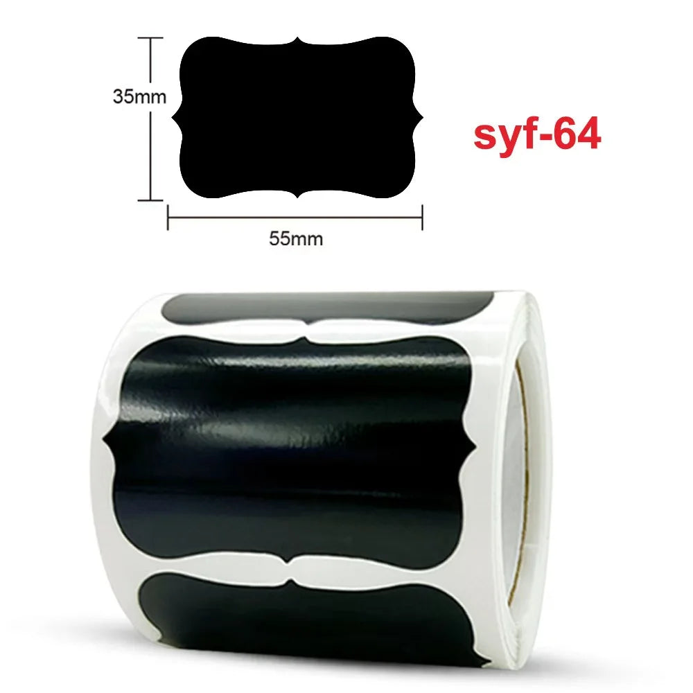 120 Chalkboard Labels 3 Styles Waterproof Removable Stickers 1.4x2.2in for Home & Kitchen