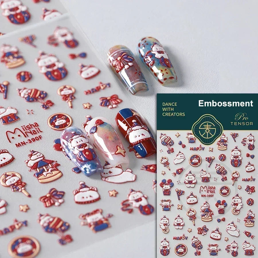 Corgi Dog Fruit Nail Art Stickers Manicure Decals