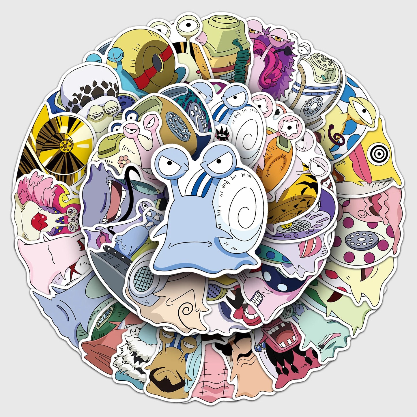 50Pcs Cute Cartoon Waterproof Phone Stickers Skateboard Decals