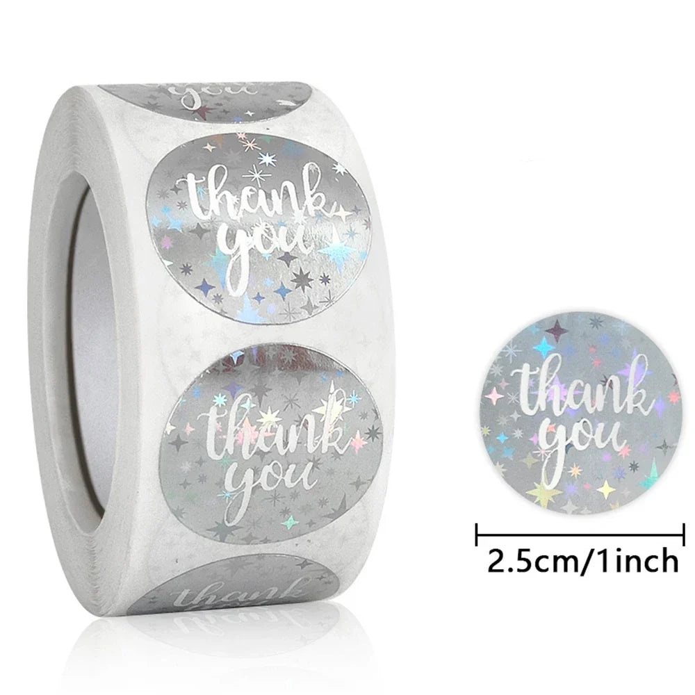Thank You Stickers 100-500pcs for Gifts & Parties