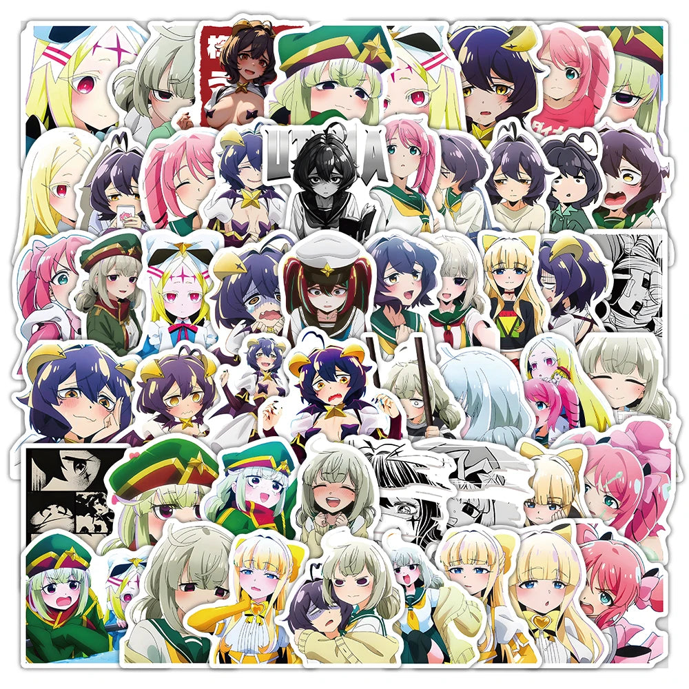50pcs Anime Magical Girls Graffiti Stickers for Room Decoration