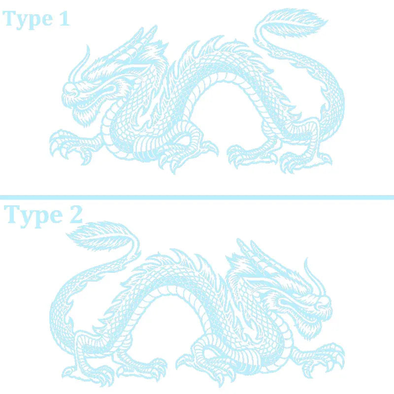 Anime Detachment Car Sticker The Black Dragon Body Big Picture Decoration Movement Style Die Cutting Waterproof PVC Vinyl Decals