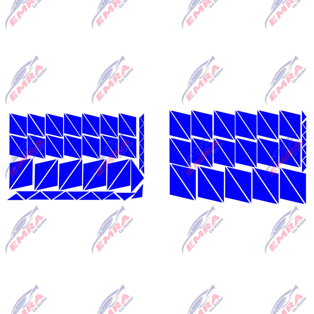 102PCS Angular Shape Sticker For Car Accessories Decoration Side Camouflage Kit Wrap Camo Tuning Styling Waterproof Vinyl Decals