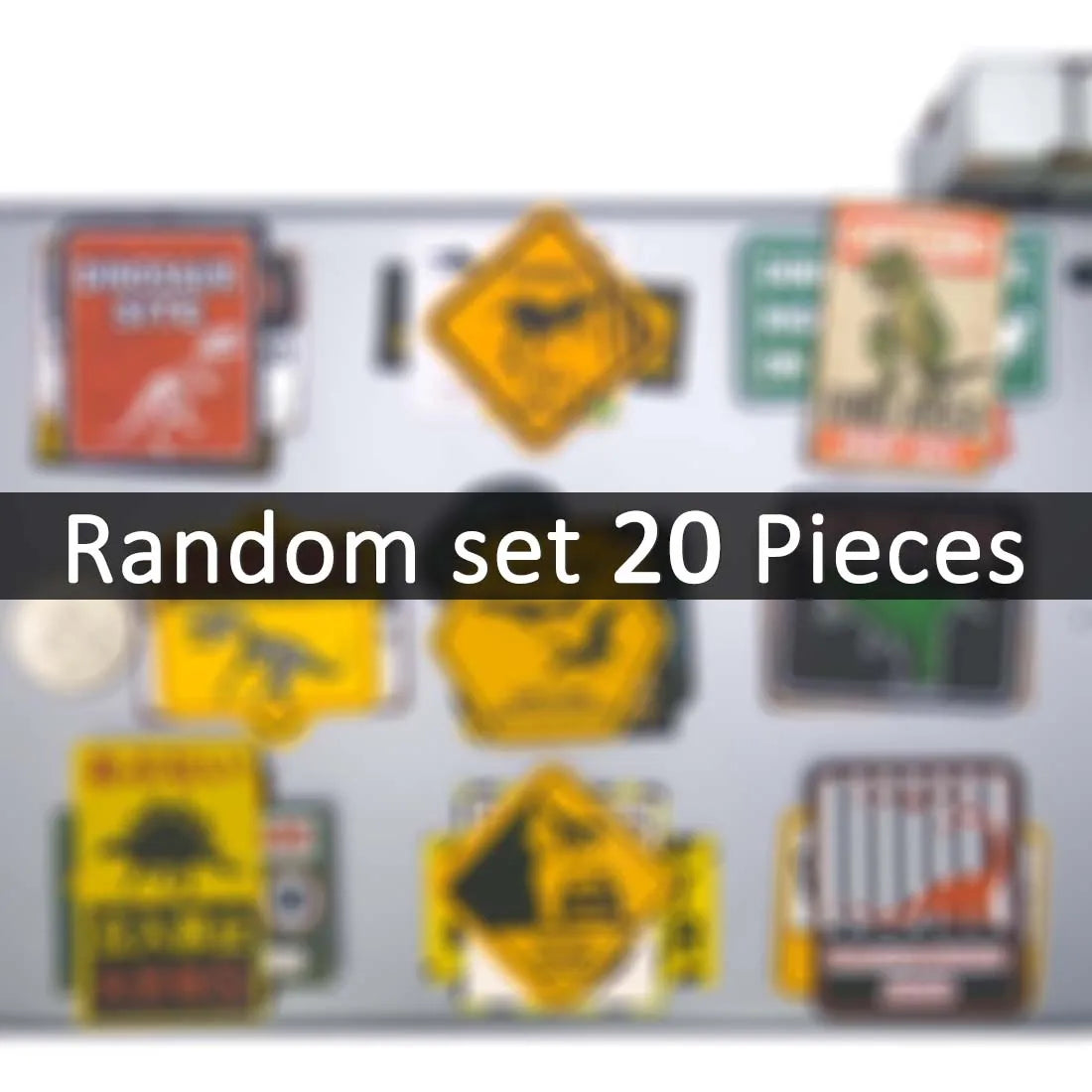 20/30/60Pieces, Beware Dinosaurs Stickers, Danger Warning, Caution Sign, Funny Slogan, for DIY Creative Decoration, Sticker Toys