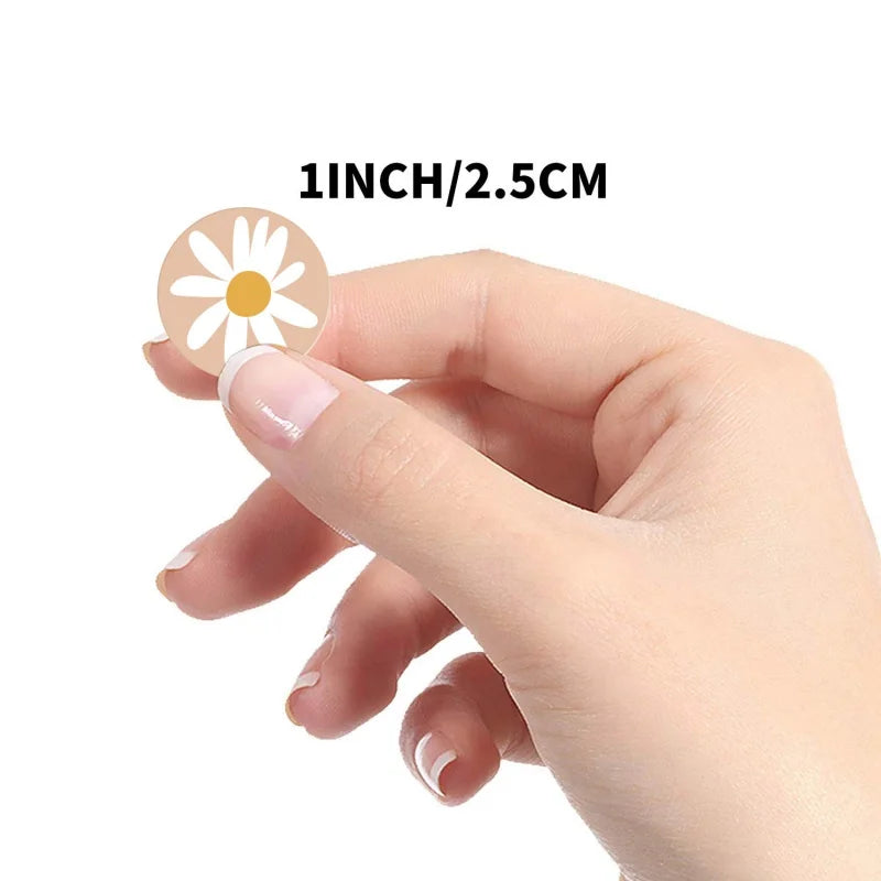 500pcs 8 Styles Round Cartoon Sun Smiley Kids Reward Stickers Party Handmade Scrapbooking Gift Packaging Seal Label