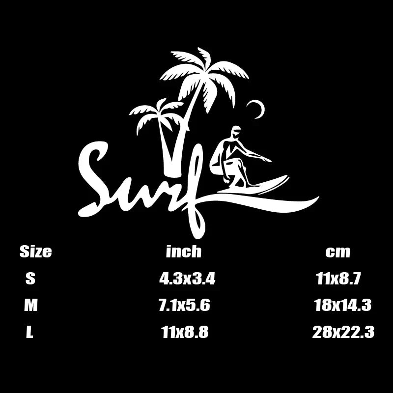 Summer Surf Car Stickers - Stylish Auto Accessories