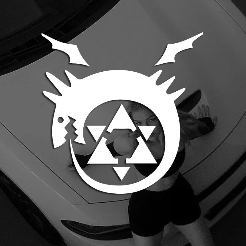 Ouroboros Decals: Anime Tattoo Stickers for Cars & Laptops