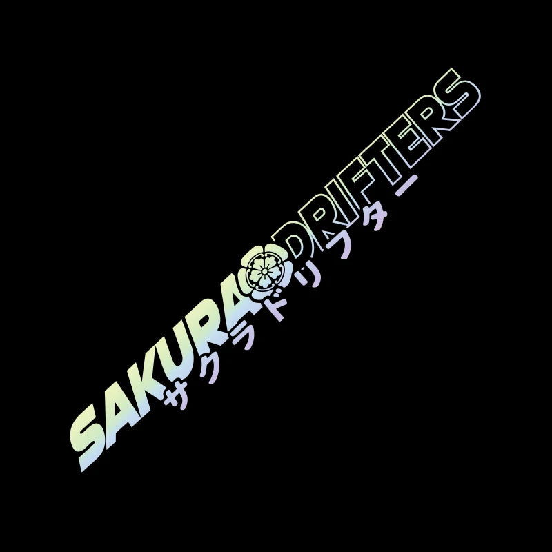 Sakura Drifters JDM Sticker for Car Window Decoration Sticker Front Windshield External Accessories Waterproof Vinyl Decals