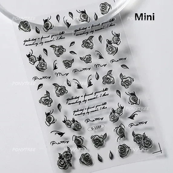 Butterfly Nail Art Stickers 5D Manicure Decals