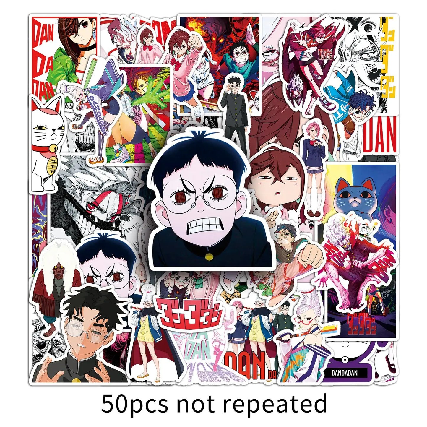 Anime Dandadan Stickers 10/30/50pcs Manga Decals for Notebook, Skateboard, Fridge, Phone, Laptop, Bike, Toy