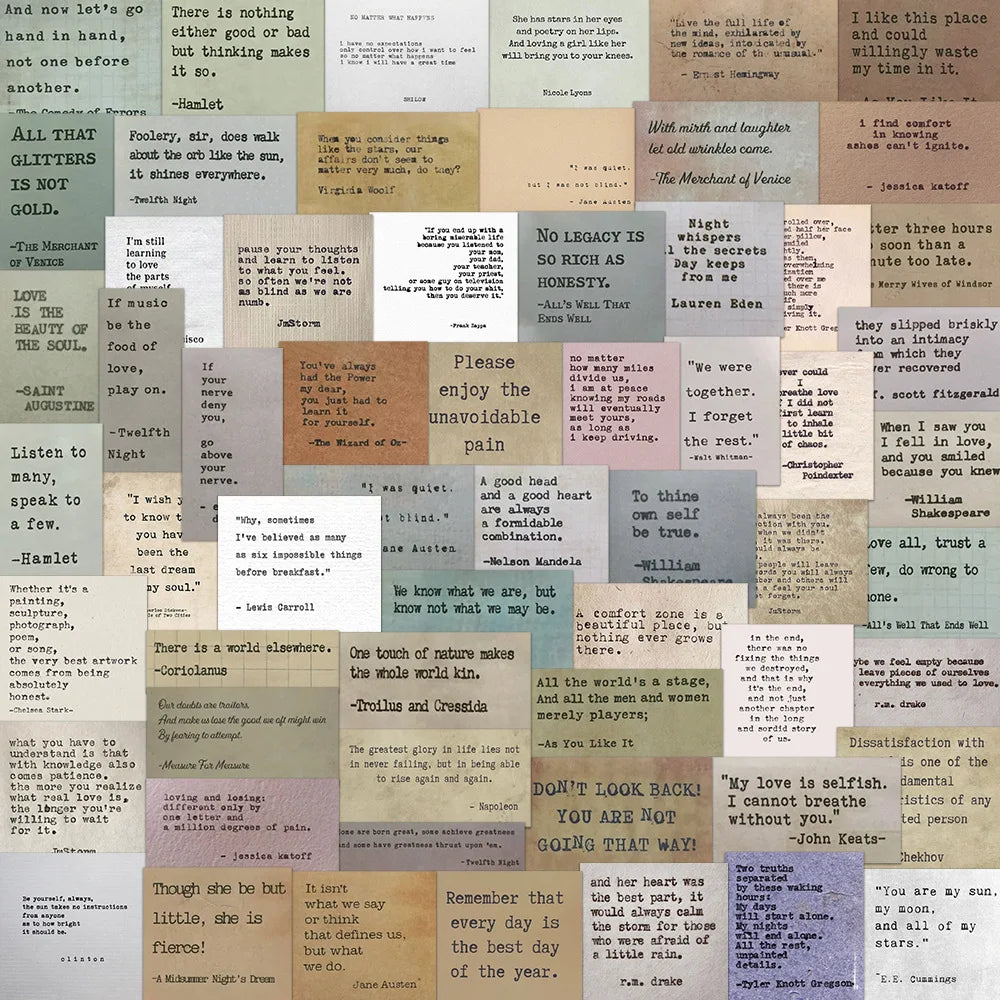 Motivational Quote Stickers: 10/30/60pcs Inspirational Decals for Scrapbook, Laptop, Phone, Car