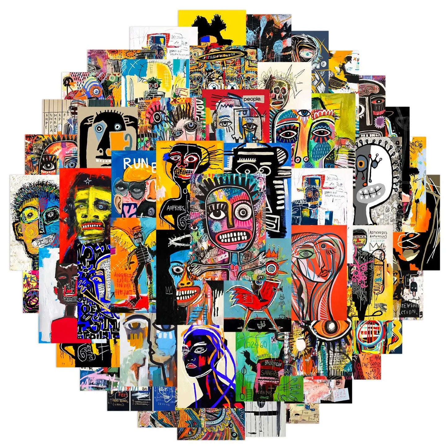 Abstract Art Cartoon Stickers for Phone, Laptop, Luggage, Skateboard - 10/30/50PCS