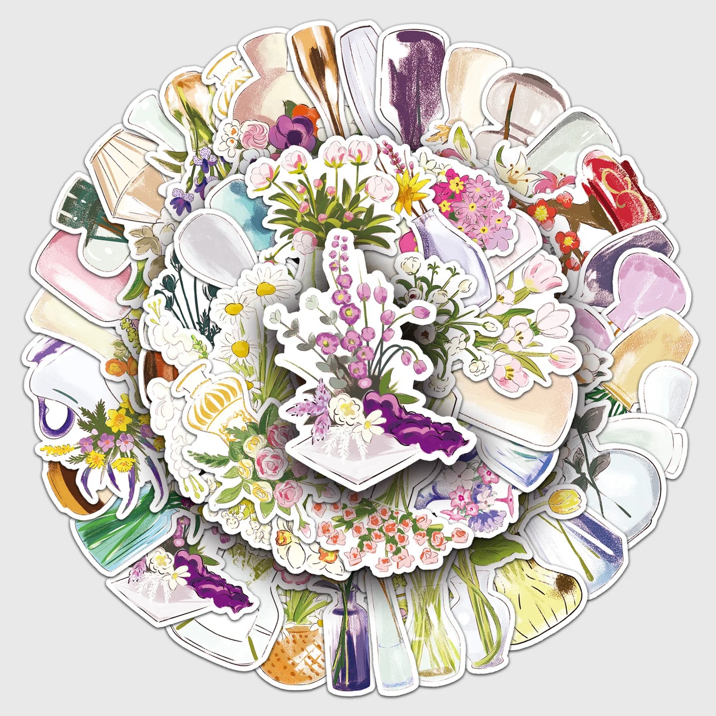 50Pcs Cartoon Cute Waterproof Vinyl Stickers for Skateboard, Snowboard, Home Decor