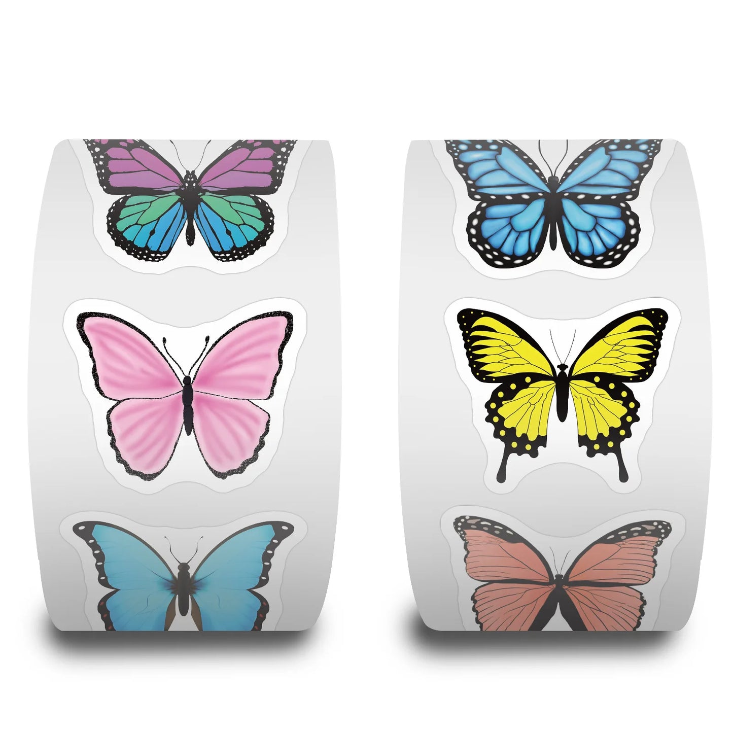 100-500pcs Cute Colorful Butterfly Stickers Handmade Stickers Party Gifts Decorative Labels Scrapbook Stationery Stickers