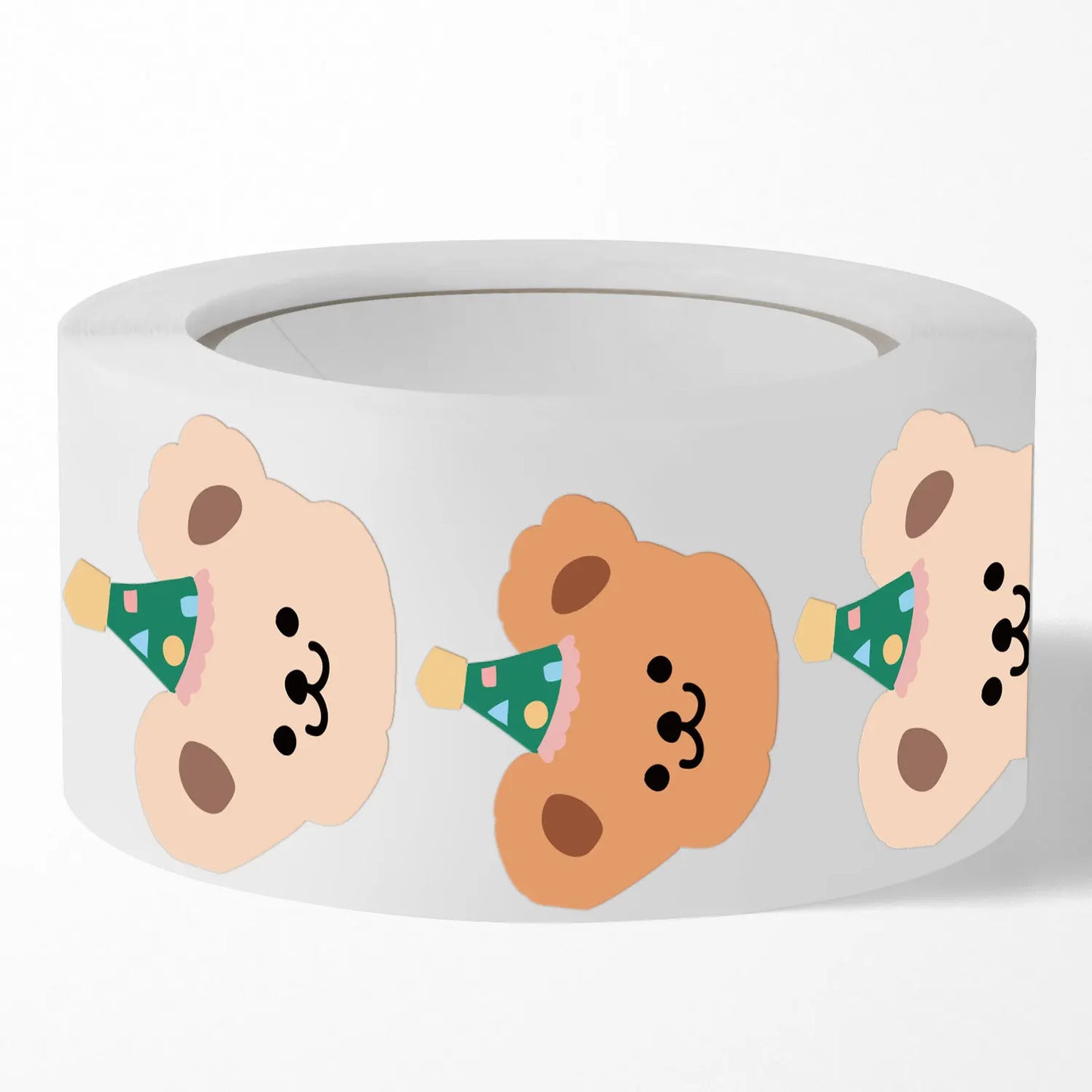 50-200Pcs Cute Little Bear Stickers Whole Paper Adhesive Tape INS Korean Simplified Sealing Sticker Packag Decor Lables