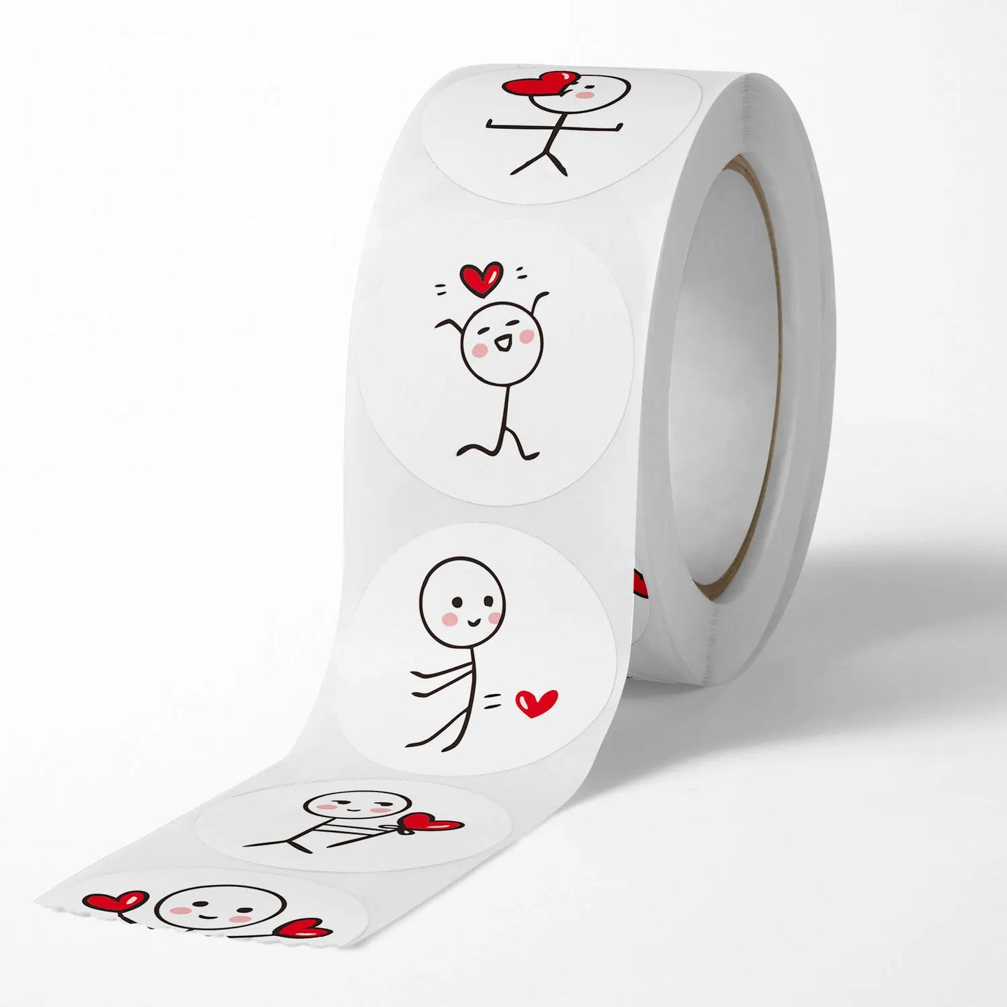 100-500Pcs Stickers Love Labels for Wedding Valentine's Day Holiday Gift Decoration Envelope Sealing Stickers Scrapbooking