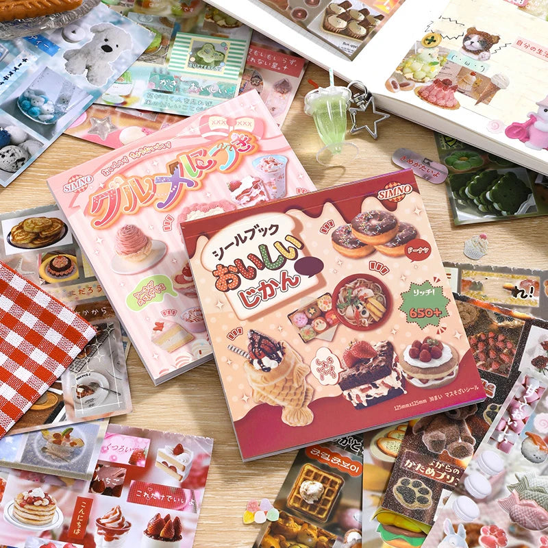 Mr. Paper 30Pcs Japanese Food Sticker Book DIY Scrapbook Photo Frame Phone Case