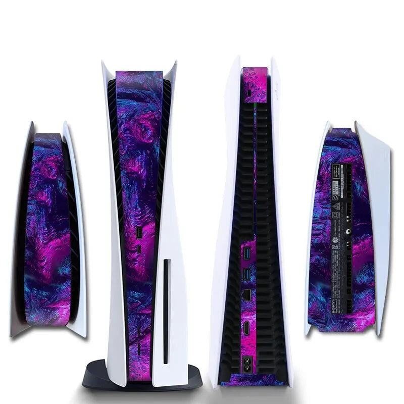 TECTINTE PS5 Disc Console Skin Middle Stickers Protective Shell Replacement