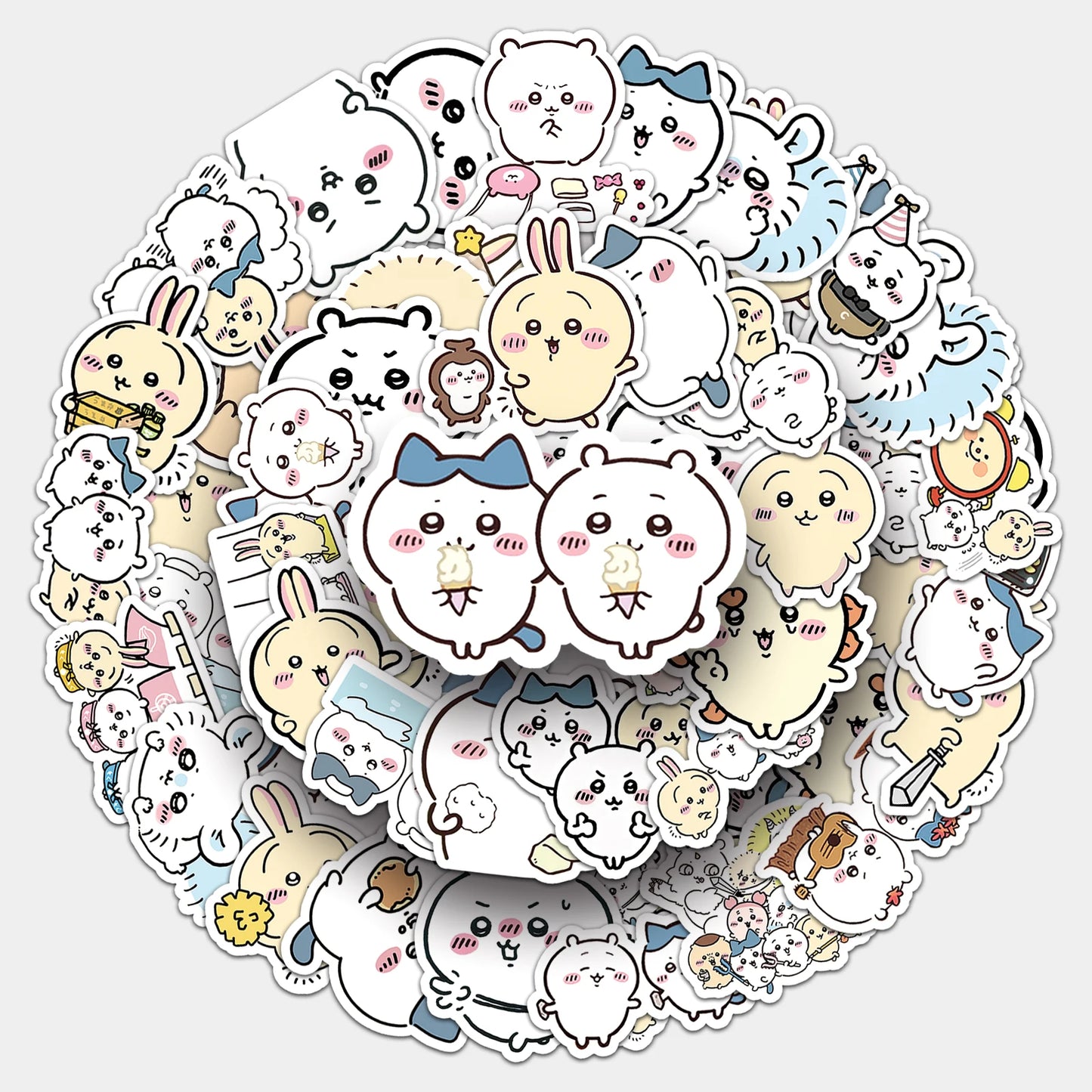 50Pcs Cute Cartoon Waterproof Vinyl Stickers for Skateboard Snowboard