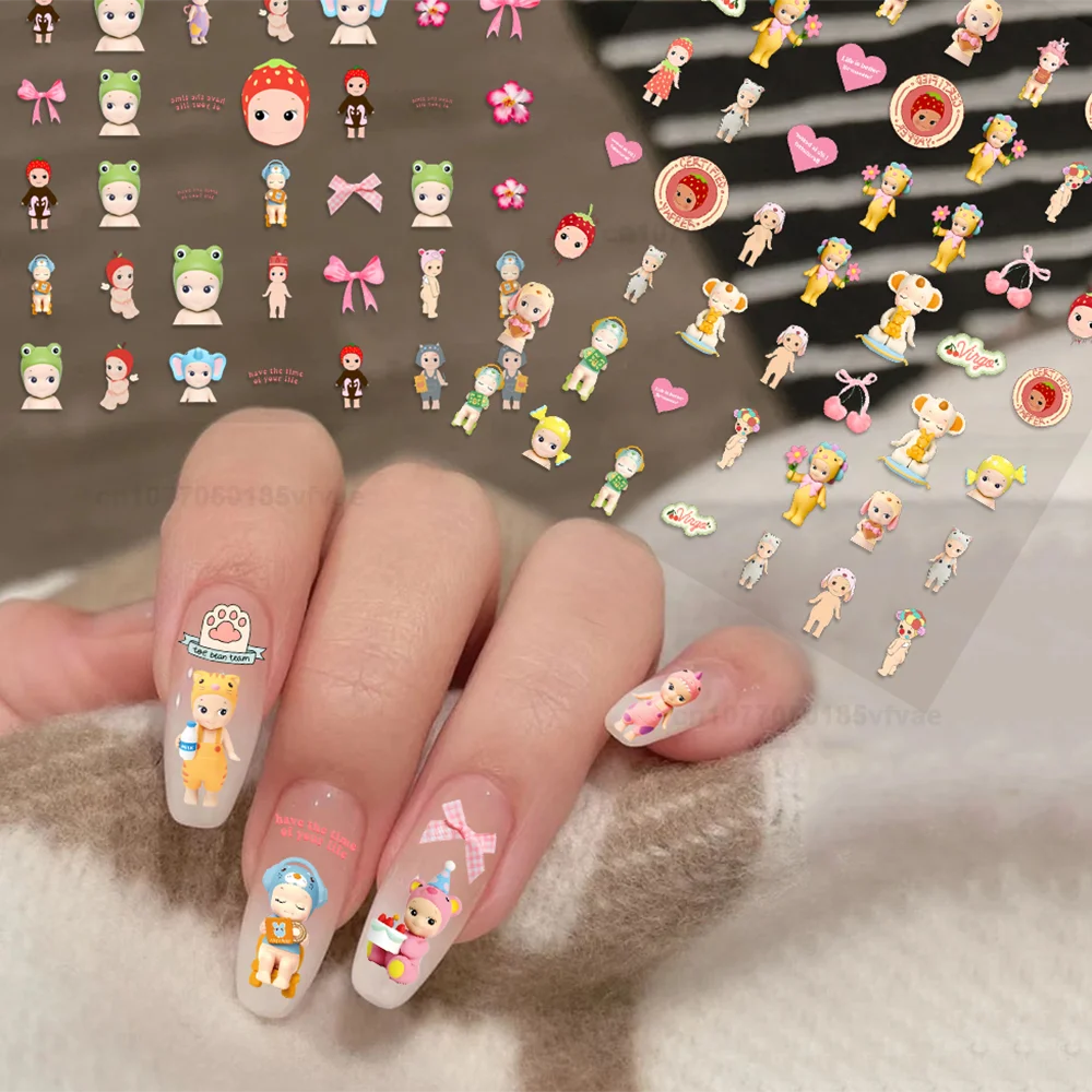3D Cartoon Nail Art Sticker Adhesive Decal Manicure