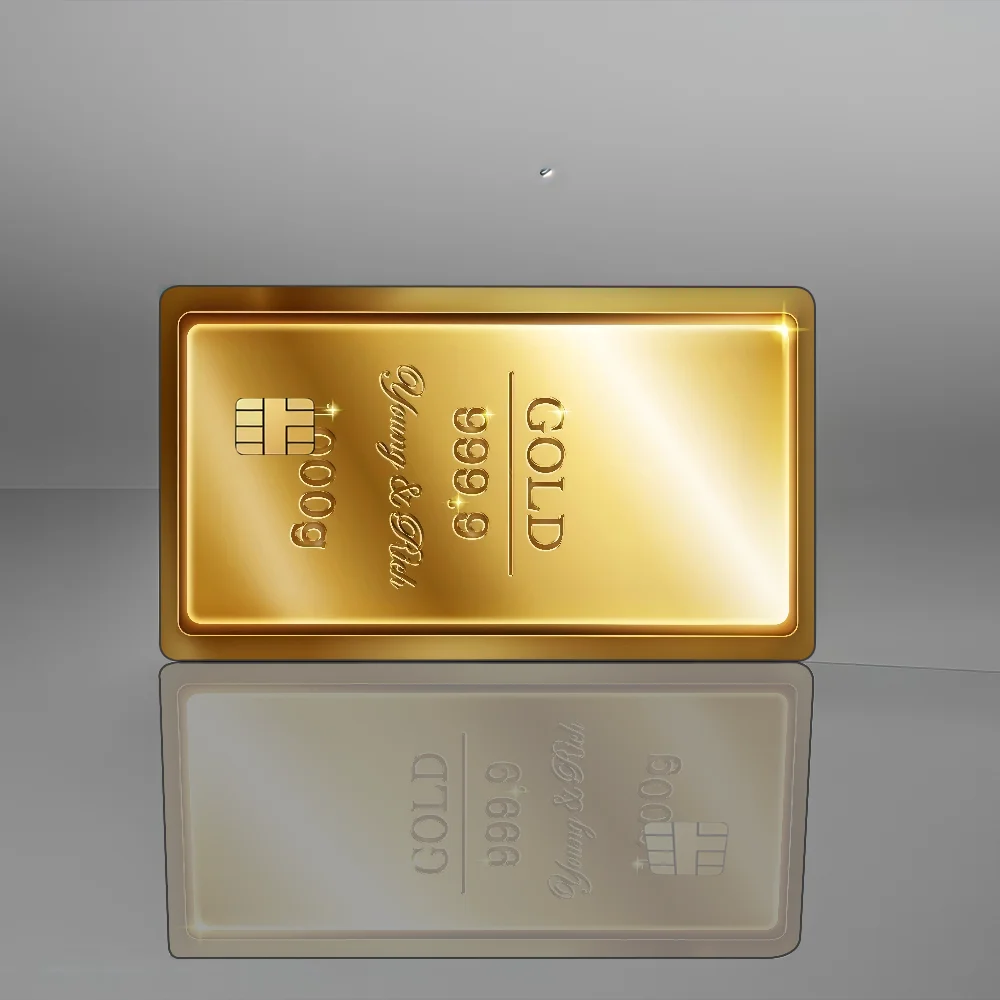 Beabadoobee Gold Bar Anime Credit Card Sticker