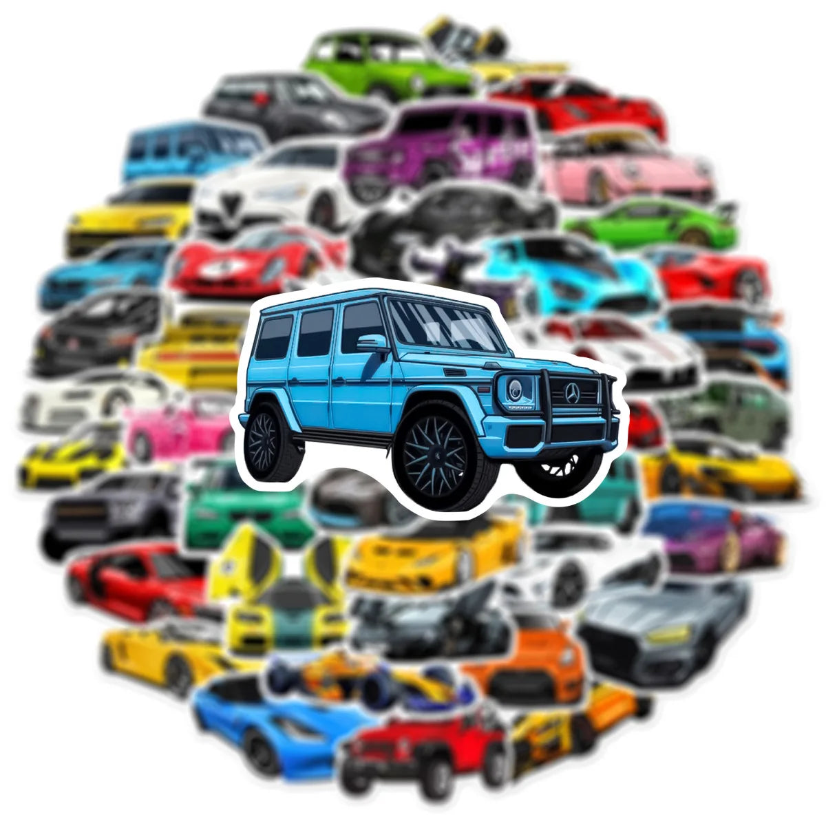 10/50PCS JDM Retrofit Racing Car Waterproof Stickers Decals Kids Toy DIY Phone Luggage Car Bike Cartoon Graffiti Sticker