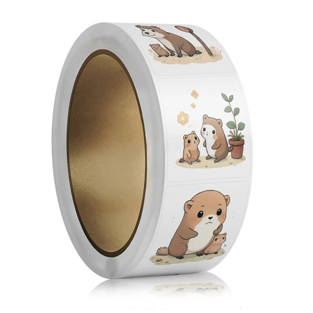 100-500pcs Cute Animals Stickers for Kids Kindergarten School Encouragement Students Games Toy Reward Laptops Labels Sticker