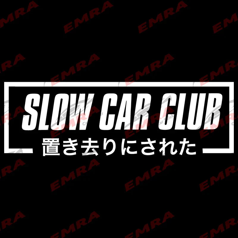 Slow Car Club JDM Waterproof Vinyl Windshield Sticker