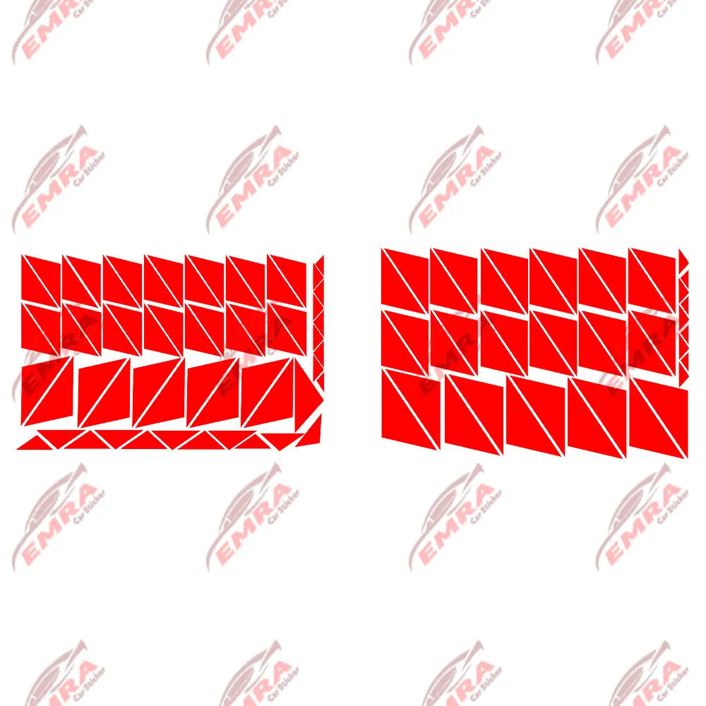 102PCS Angular Shape Sticker For Car Accessories Decoration Side Camouflage Kit Wrap Camo Tuning Styling Waterproof Vinyl Decals