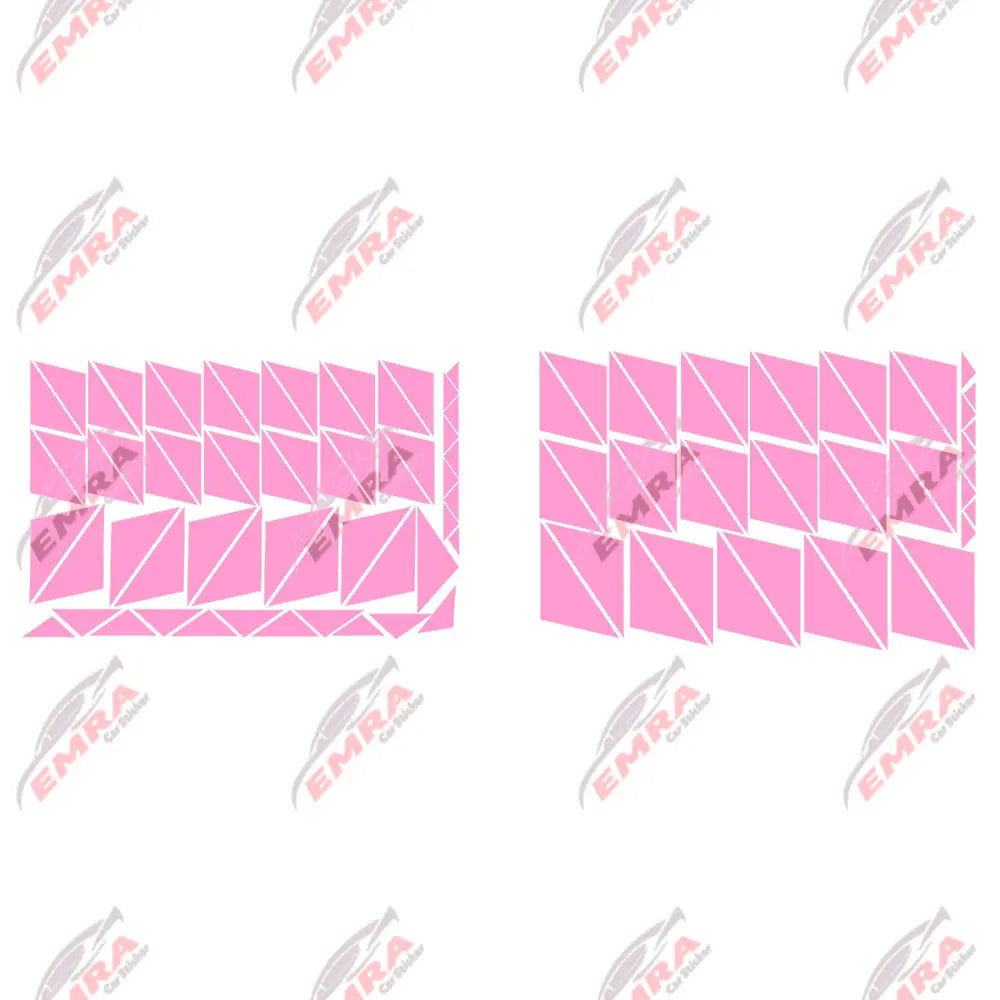 102PCS Angular Shape Sticker For Car Accessories Decoration Side Camouflage Kit Wrap Camo Tuning Styling Waterproof Vinyl Decals