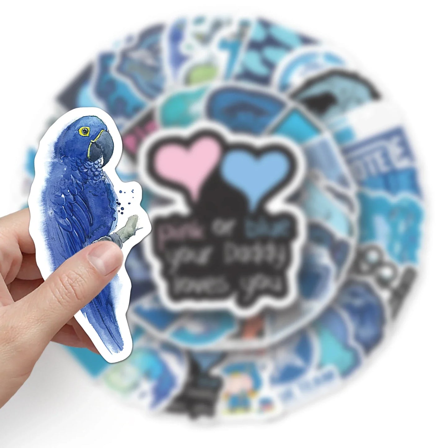 50Pcs Cartoon Waterproof Vinyl Stickers for Skateboard Snowboard
