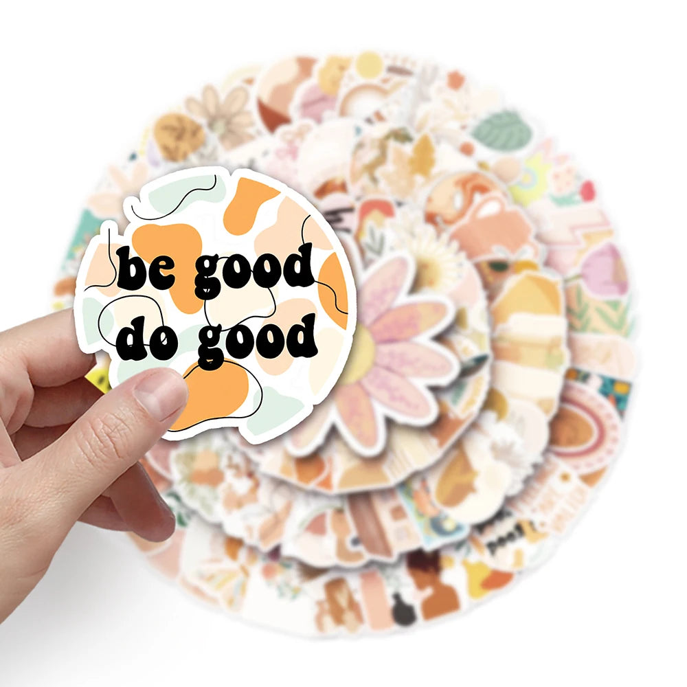 10/30/50/100PCS Art Bohemian Aesthetic Stickers Graffiti Ins Style Cartoon Decals DIY Decoration Fridge Guitar Phone Laptop Toy