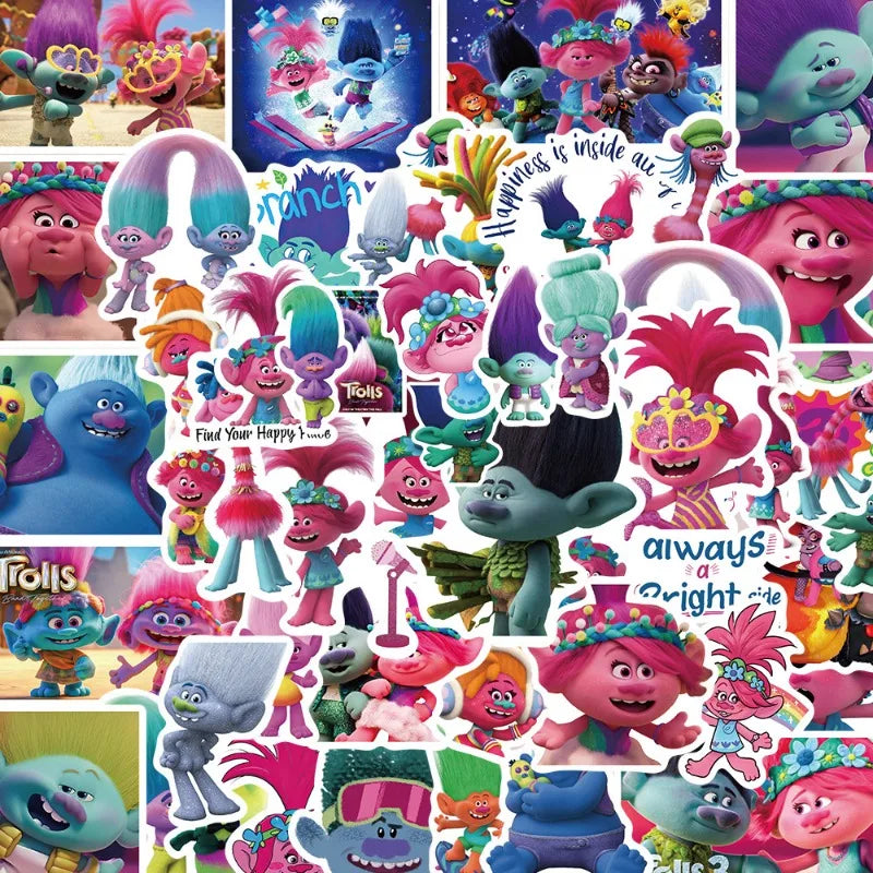 50pcs Anime Movie Stickers for Laptop, Phone, Car, Scooter, Suitcase, Water Bottle, Stationery, Refrigerator