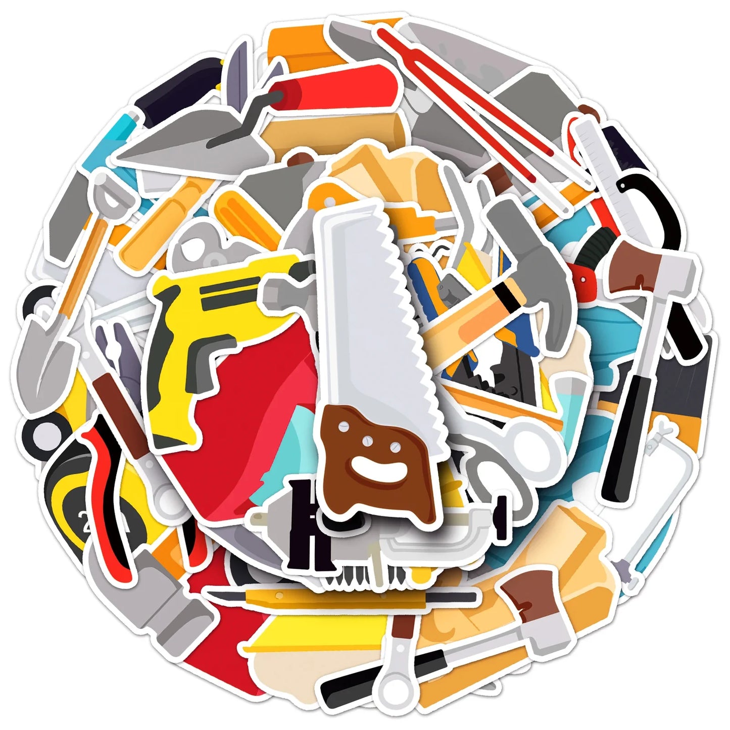 50Pcs Cartoon Waterproof Vinyl Stickers for Skateboard Snowboard
