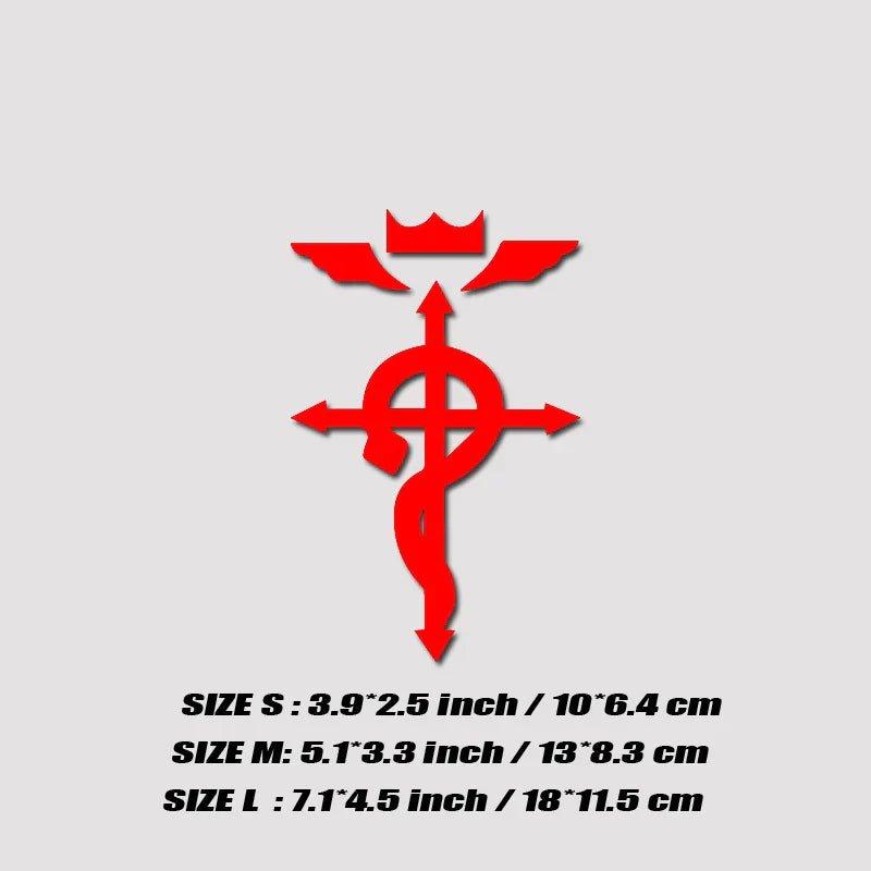 Alchemy Ed's Coat Symbol Sticker: High-Quality Decal for Fans