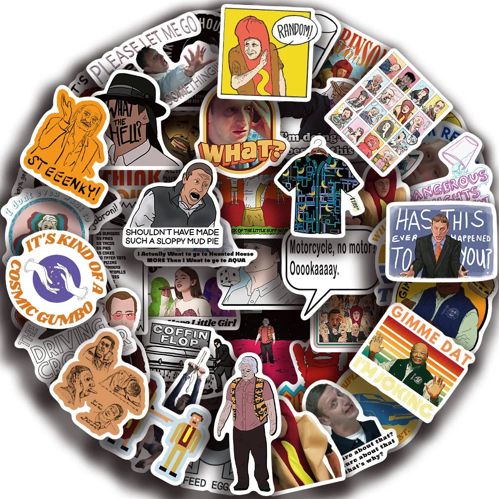 50pcs Waterproof I Think You Should Leave Stickers Decals