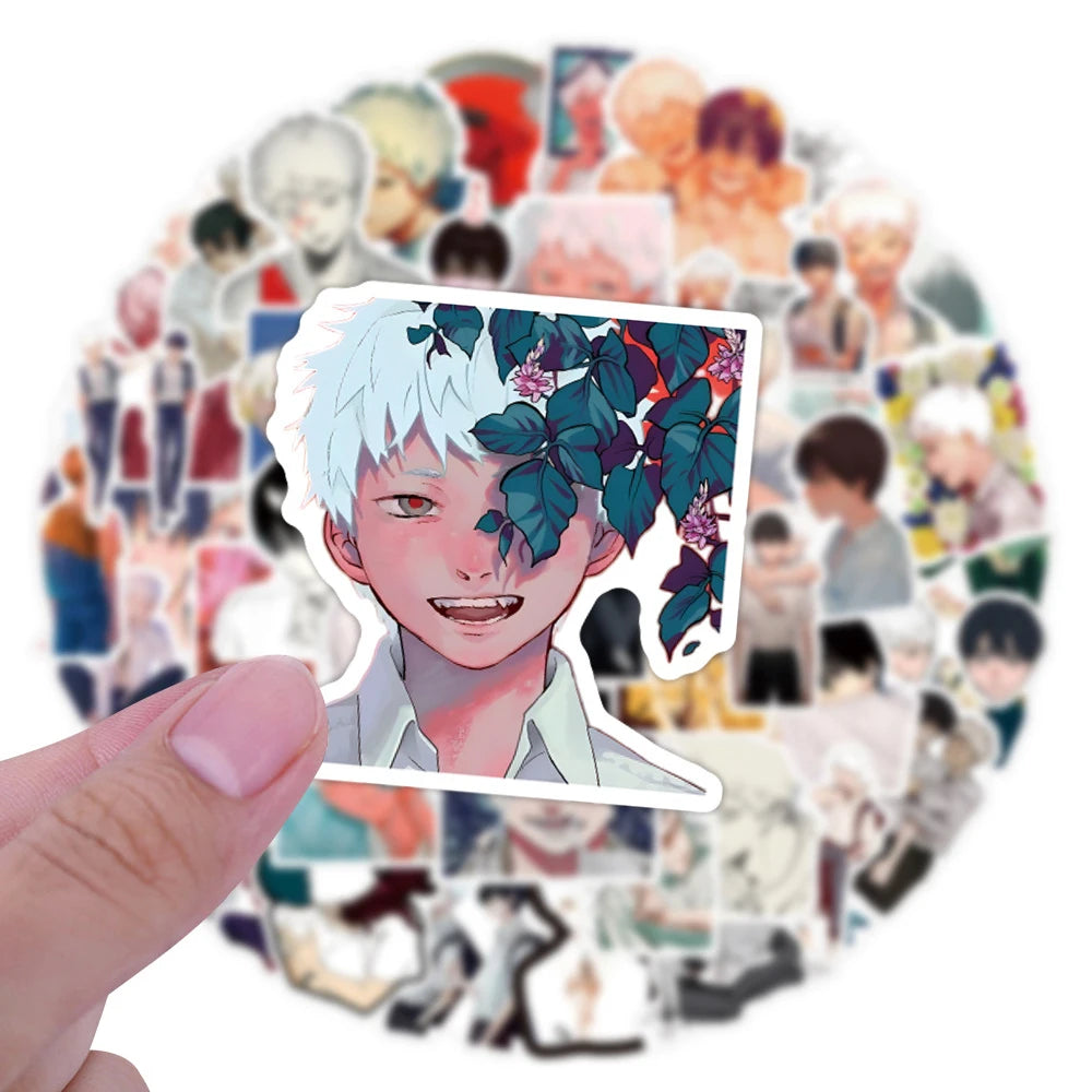 50pcs The Summer Hikari Died Stickers Cool Yoshiki Hikaru Sticker Laptop Bike Skateboard Suitcase Bike Aesthetics Decals