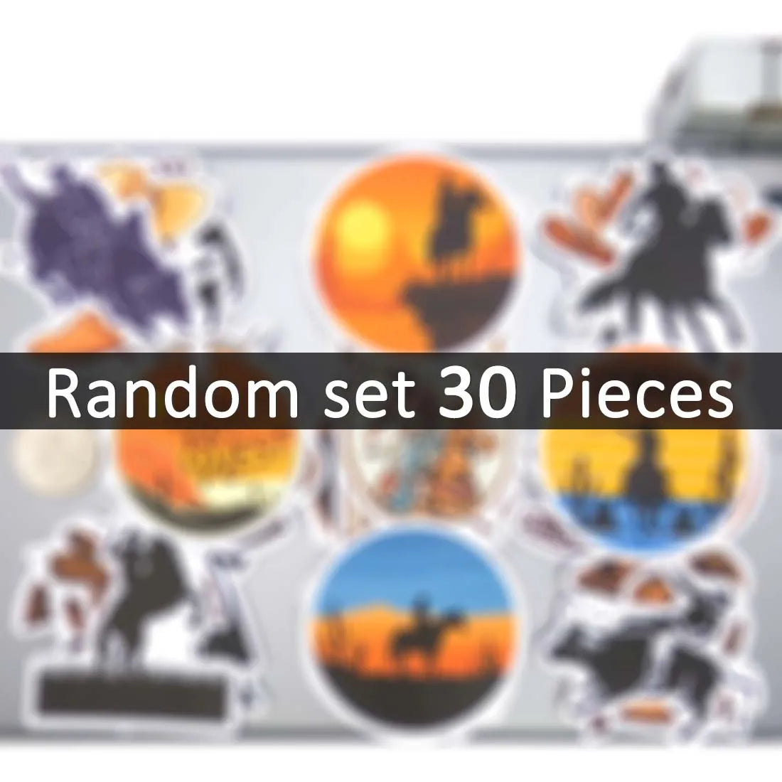 20/30/50Pieces, Cowboy Stickers, America Wild West, Rodeo Show, Funny Retro Pattern, for DIY Creative Decoration, Sticker Toys