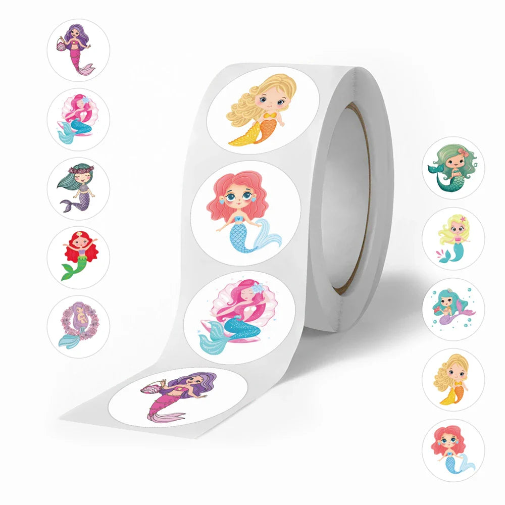 500pcs Kids Party Stickers: Fruits, Balloons, Vegetables
