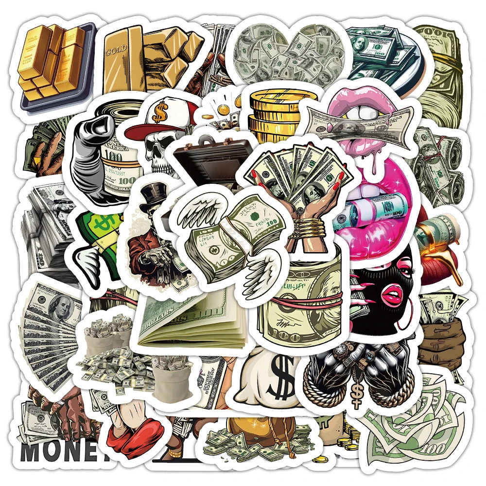 Funny Cartoon Graffiti Stickers for Laptop, Phone, Luggage - 10/30/50pcs