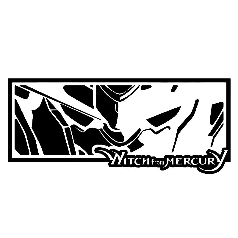 Anime Car & Laptop Sticker - Mercury Witch Vinyl Decal