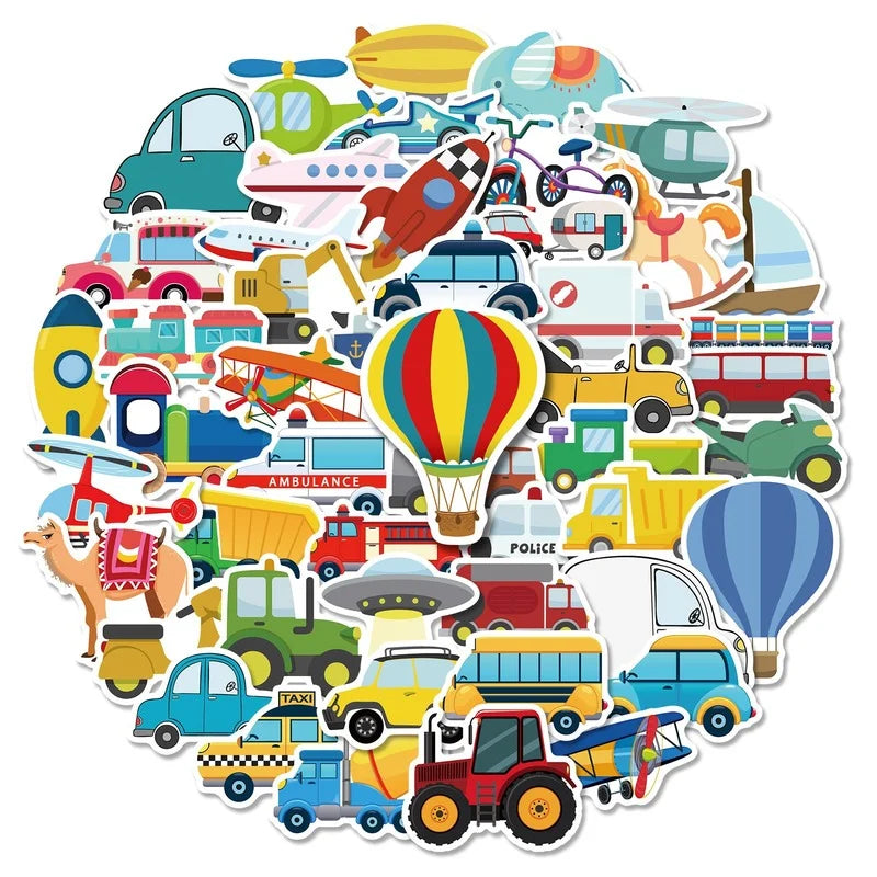 Cartoon Stickers for Teaching, Home, Gifts, Phone, Suitcase, Fridge - 10/25/50pcs