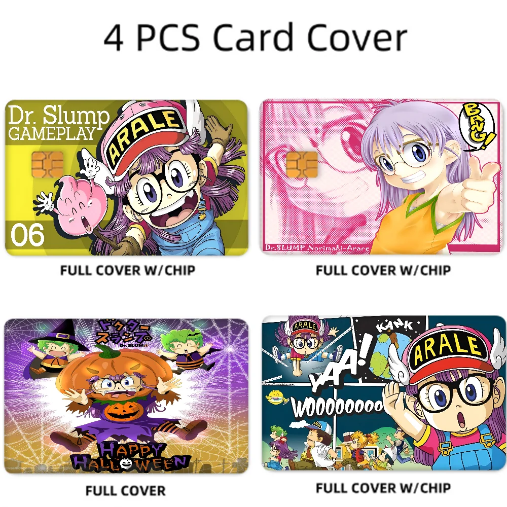 Dr Slump Anime Card Skin Stickers Set (4pcs)