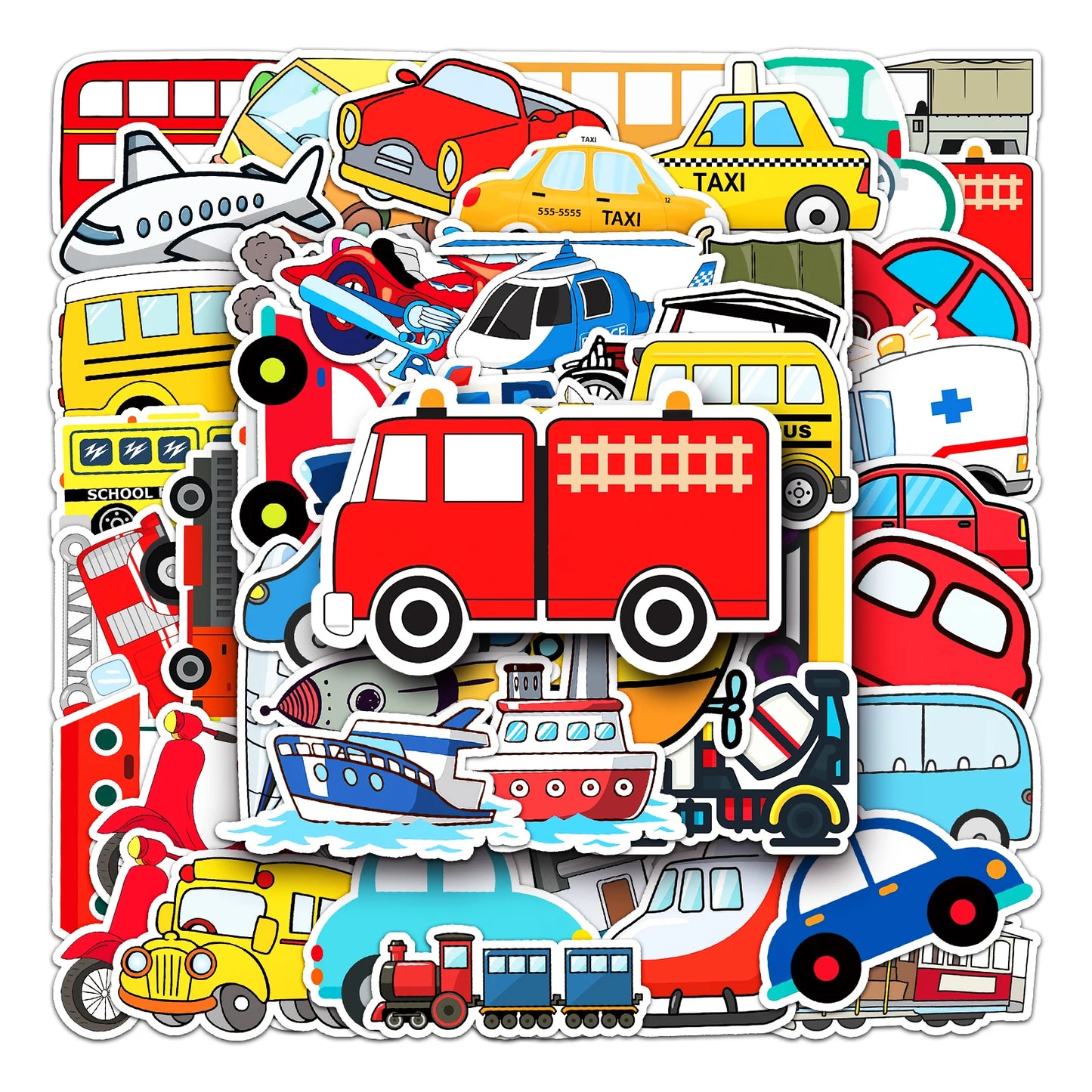 50Pcs Cartoon Waterproof Vinyl Stickers for Skateboard Snowboard