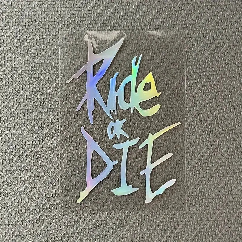 Waterproof Ride Or Die Bicycle Vinyl Sticker Decal