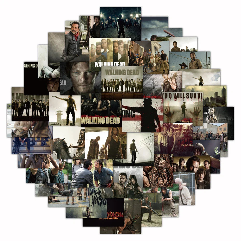 Walking Dead Stickers for Laptop, Luggage, Motorcycle, Skateboard, Kids Toys